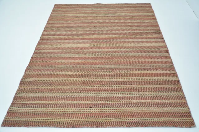 N°ECK7 Modern Tissés à la Main Tapis de Qualité Kelim Laine Env. 240 X 170 CM