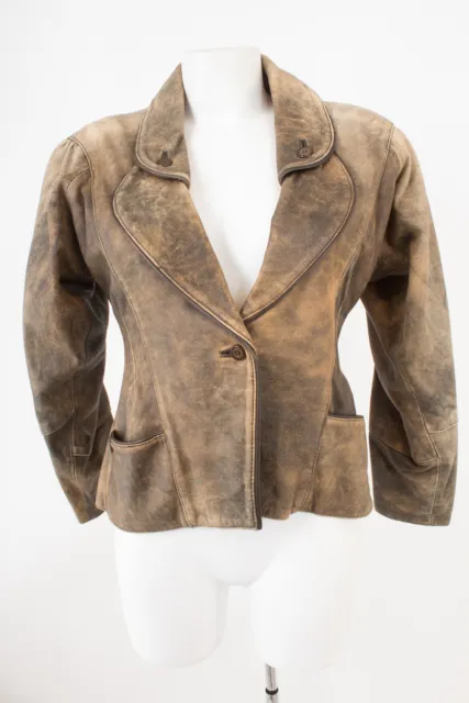 Giacca da donna Rothaichner giacca folcloristica giacca di pelle taglia DE 36 vera pelle