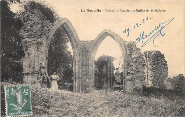 Cpa 59 La Neuville Ruines De L'ancienne Eglise Sulpice