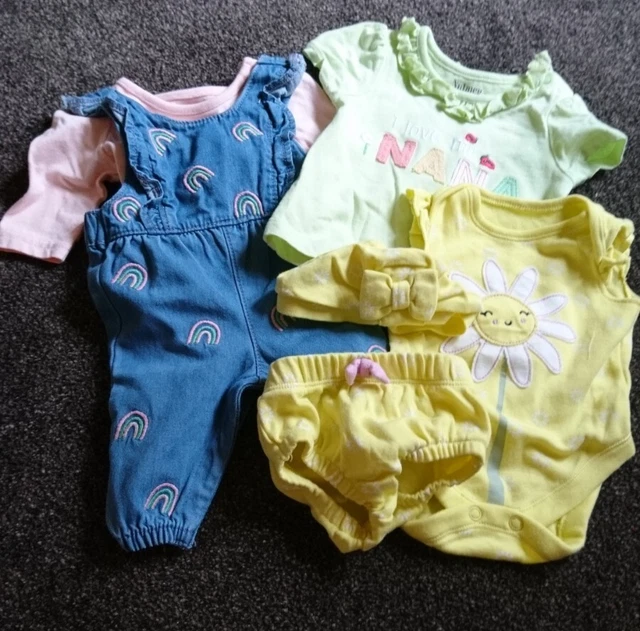 Pacchetto abbigliamento abito estivo neonata bambina