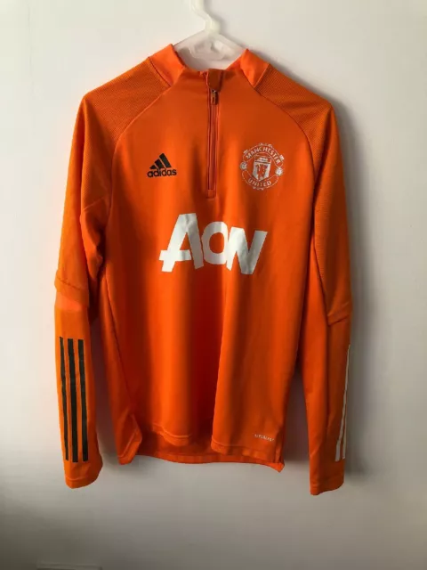 Manchester United Training 1/4 Zip Top Football Shirt Man Utd Mens Small