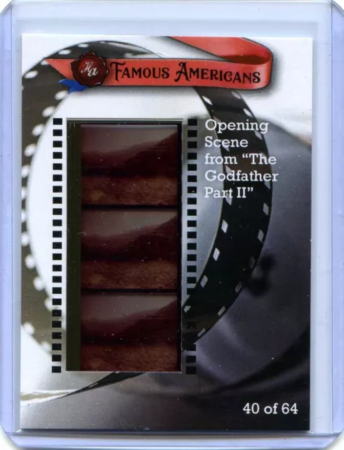 2021 Ha Famous Americans - Opening Scene- The Godfather Part 2- 35Mm Film Relic