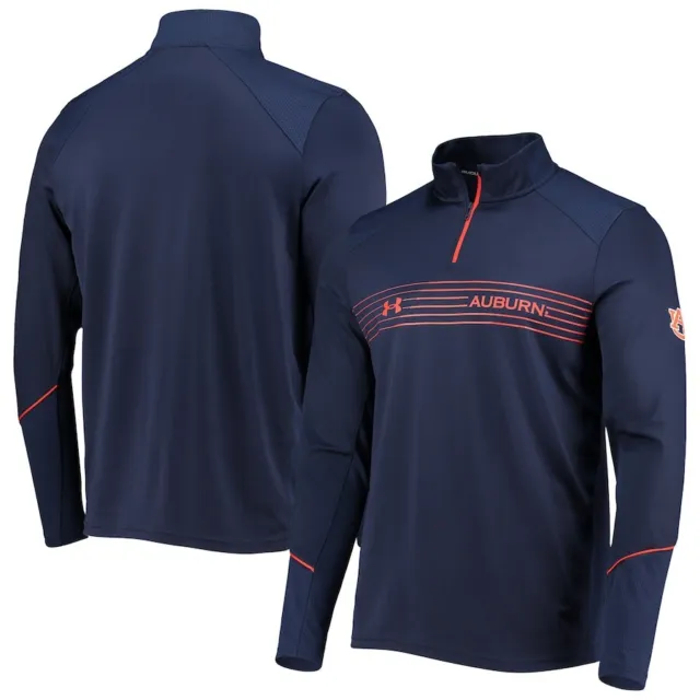 Auburn Tigers Under Armour UA Sideline 1/4 Zip Pullover Men’s Size Med NWT Navy