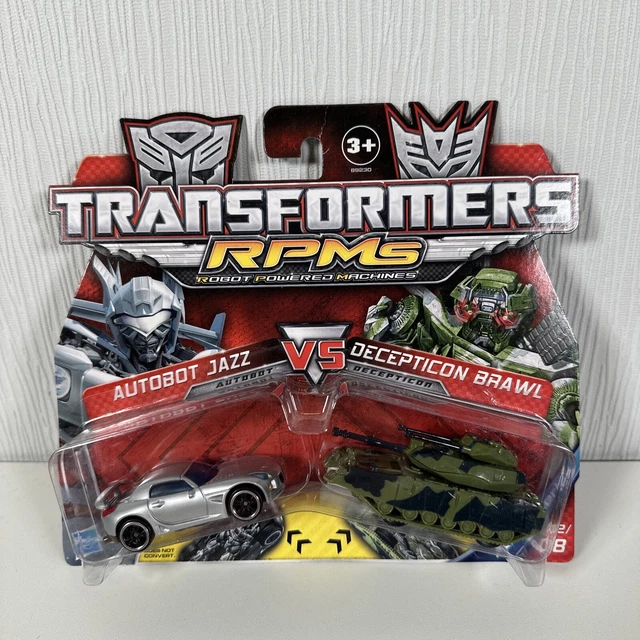HASBRO TRANSFORMERS RPMS Autobot Jazz Vs Decepticon Brawl Toy Car Set ...