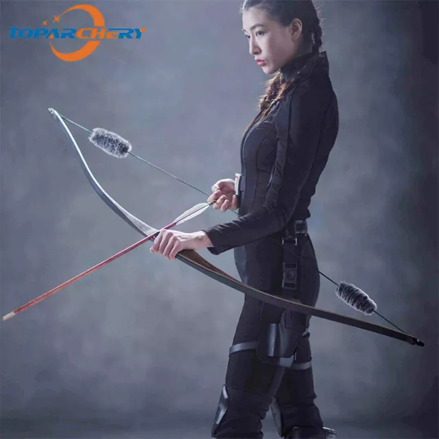 20-70lbs Archery One-Piece Wood Longbow Traditional Recurve Bow Hunting Target