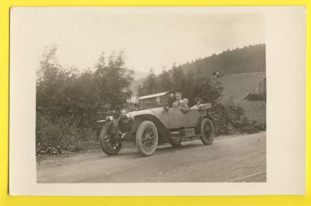 Carte Photo vers 1910 1920 VOITURE AUTOMOBILE à Identifier CAR Ariès Torpedo ?