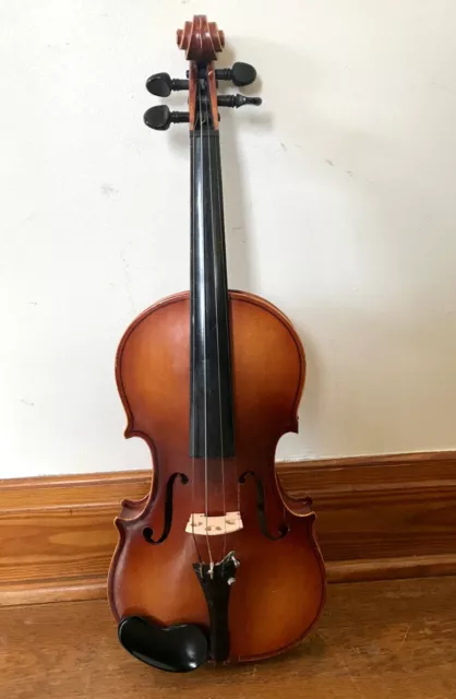 Stradivarius Copy Violin w/ Case. Between 3/4 and 7/8 Size. Made in Japan