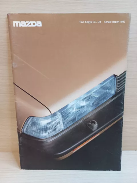 Mazda Annual Sales Report 1982 Vintage Toyo Kogyo Brochure Catalog