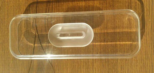 Clear Rectangular Frosted Rim Handle Storage Lid 12" L X 4.5' W X 2 H (Lid Only)