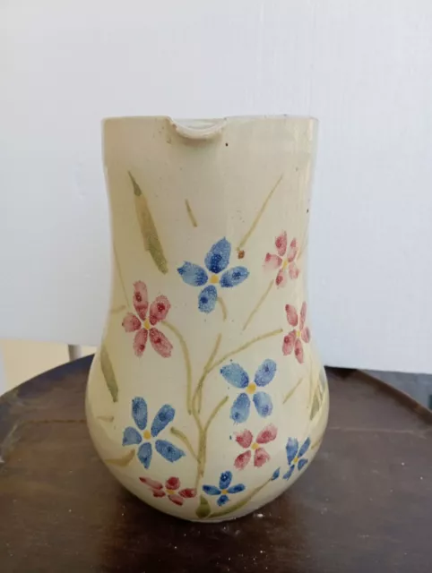 antica Caraffa,Brocca In Maiolica Dipinta A Mano