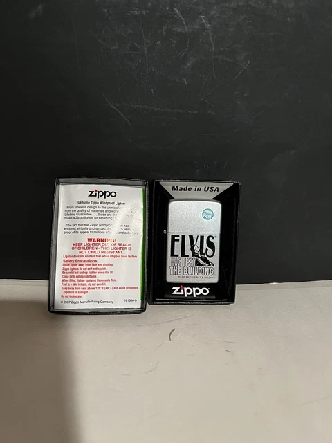 2008 Elvis Presley / Elvis Has Left The Building Zippo Lighter New E-81