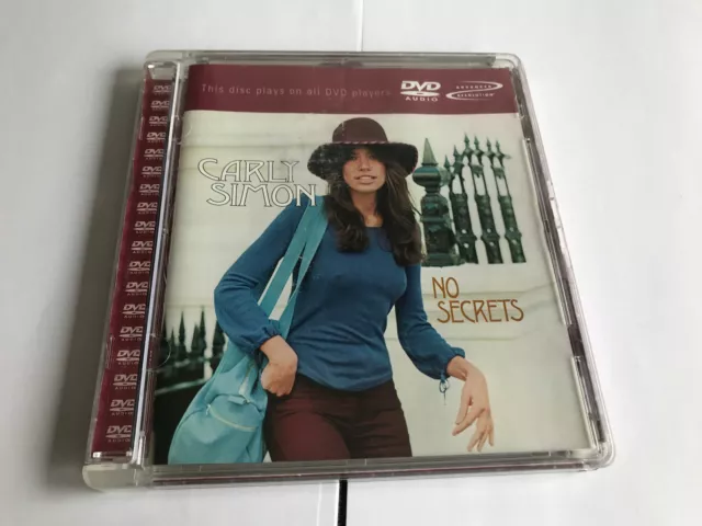 Carly Simon ‎No Secrets Rhino R9 74384 RARE MULTICHANNEL DVD-Audio 081227438494