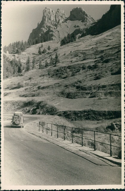 France, Route près de Le Gasset, Août 1949, Vintage silver print Vintage silver