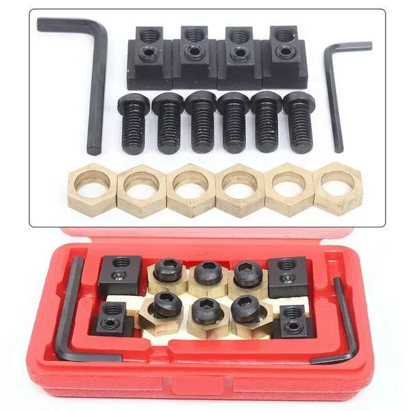 For Milling Machine Work Table Eccentric 5/8" Or 16MM T-Slot Clamping 18pcs Kit