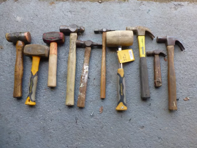 job lot vintage hammers