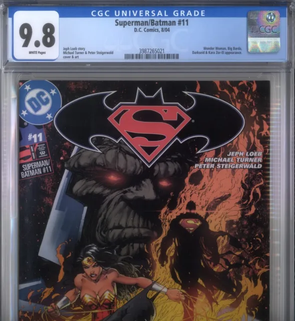 PRIMO:  Superman / BATMAN #11 Darkseid Turner cover NM/MT 9.8 CGC 2004 DC comics