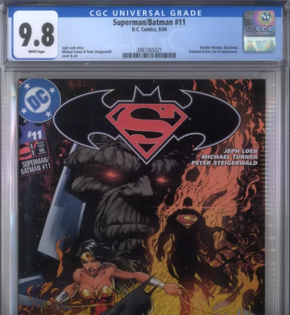 PRIMO:  Superman / BATMAN #11 Darkseid Turner cover NM/MT 9.8 CGC 2004 DC comics