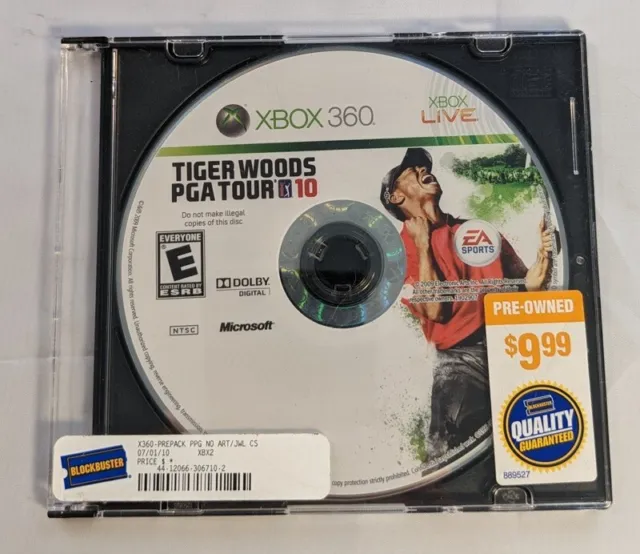 Tiger Woods PGA Tour 10 For The Microsoft Xbox 360  EA Sports