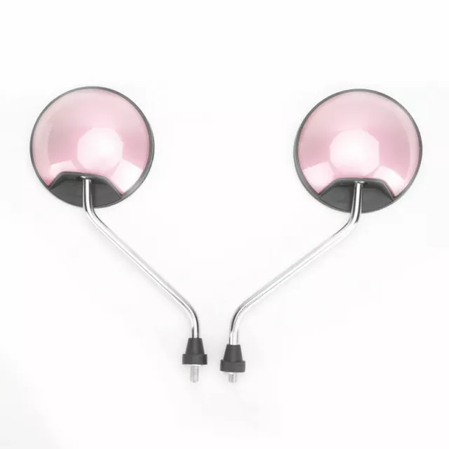 Miroir Set Droite + Gauche M8 rose pour Vespa Piaggio scooter universal E3