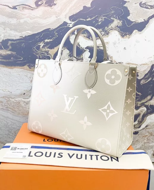 Louis Vuitton OnTheGo MM Sunset Khaki Monogram Giant