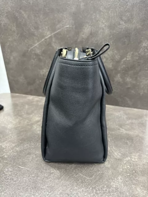 Lanvin Medium Trilogy Zip Tote Black Leather Shoulder Bag 3