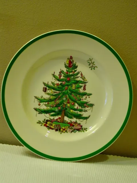 Spode Christmas Tree Dinner Plate 10 3/4”  S3324 41 Made In England 10.75