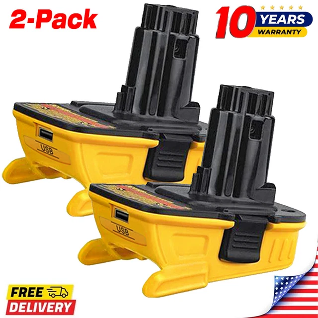 DCA1820 20V Max To 18V USB Adapter Converter For Dewalt 20V Li-ion Batteries – 10-Year Warranty, NO BATTERY