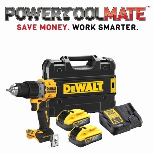 DEWALT DCD805H2T 18V XR Compact Brushless Hammer Drill Driver Kit