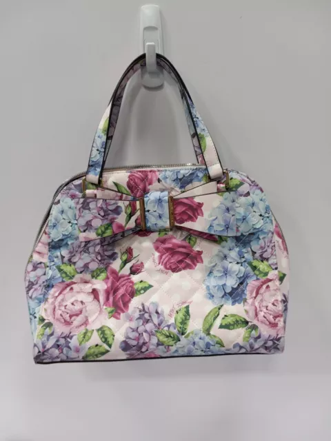 Betsy Johnson Women's Floral Dome Purse with Bow Accent