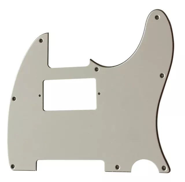 For Fender Telecaster Tele 8 Hole PAF Humbucker Guitar pickguard 3 Ply White