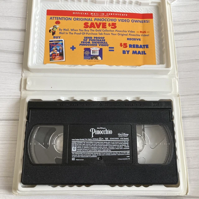 Walt Disney Pinocchio VHS, 1999 Classic Gold Addition 60th Anniversary Addition 3