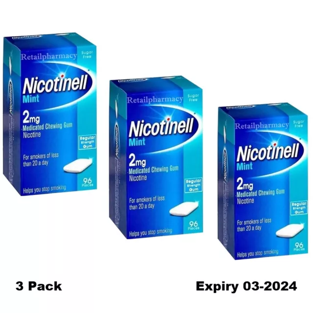 Nicotinell Goma Menta 2mg 96s - ## Caduca 03-2024 ## Pack De 3