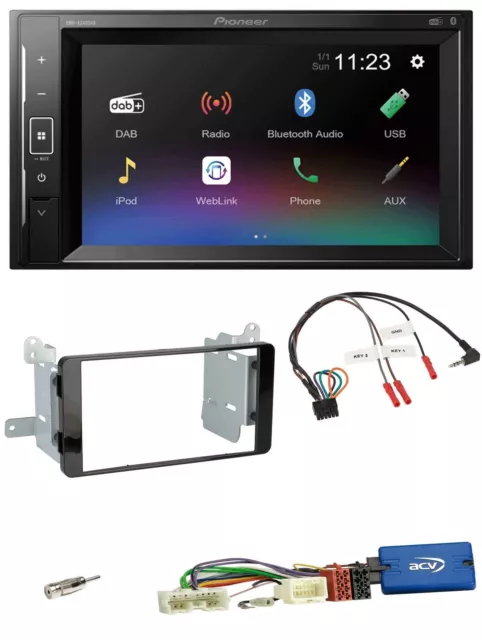 Pioneer DAB Lenkrad 2DIN Bluetooth USB Autoradio für Mitsubishi L200 06-15