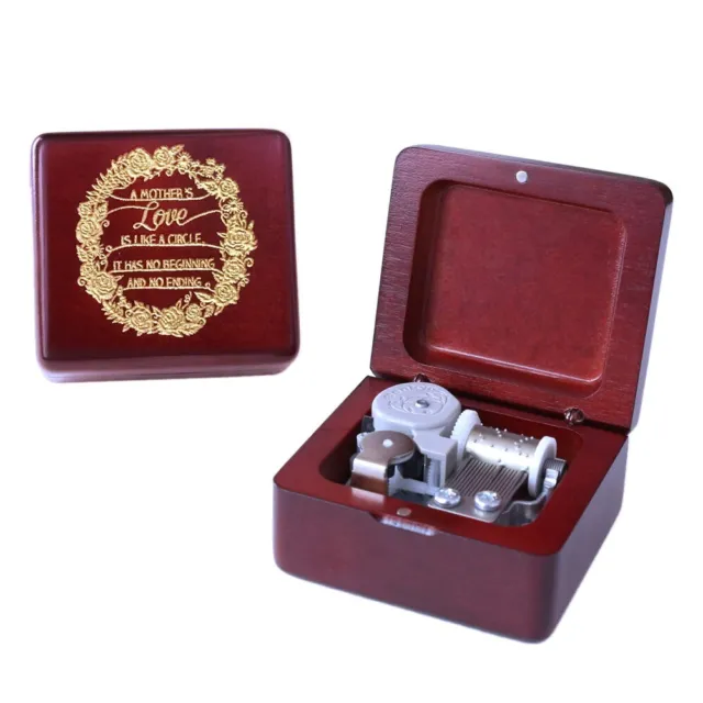 Mother Love Red Beech Engrave  Music Box :  You Are My Sunshine
