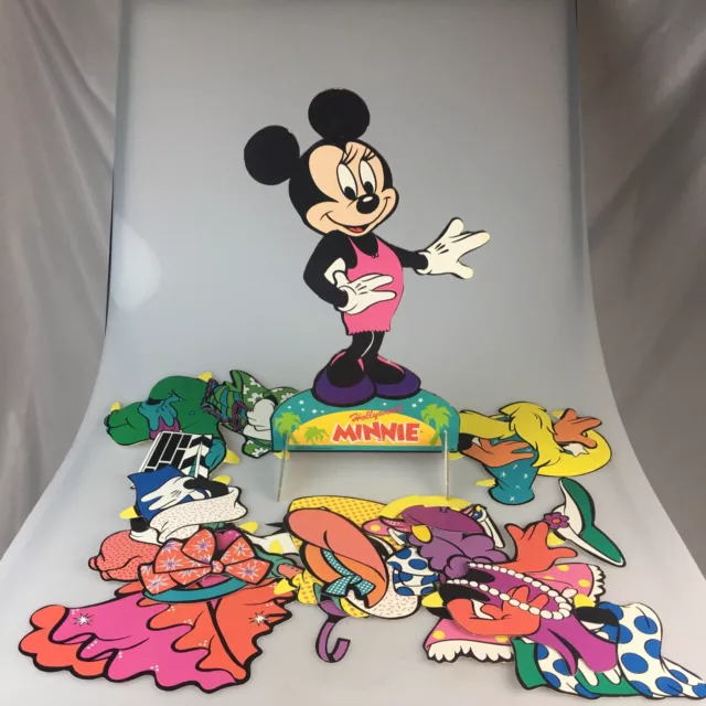Disney Minnie Mouse Die Cut Paper Doll Set - Hollywood Minnie - Colorforms #802