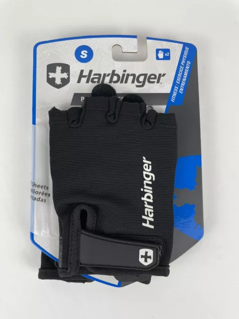 Black Harbinger Power Strength Gloves Size Small
