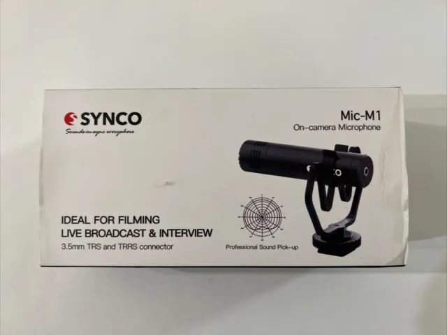 SYNCO MIC-M1 SHOTGUN MICROPHONE (DSLR LEVEL) 3.5mm TRS / TRRS