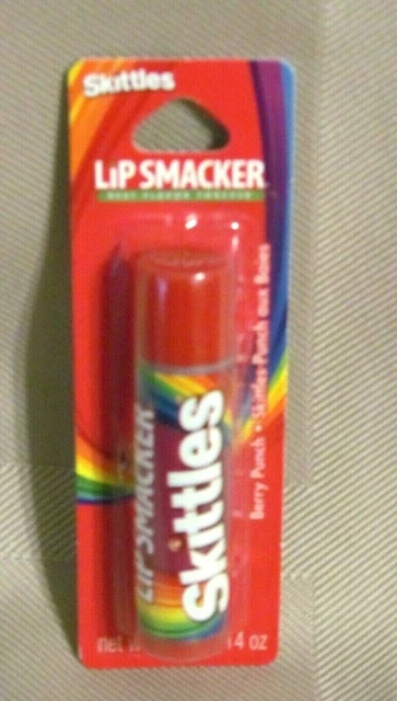 Lip Smacker Skittles Berry Punch Chapstick Lip Balm BRAND NEW ON CARD
