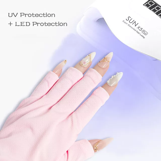 Nail Art Glove UV Protection Glove Anti Black Gloves Protecter For LED Lamp