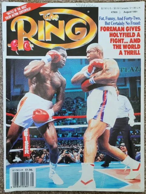 1991 THE RING  Evander Holyfield vs George Foreman August 1991