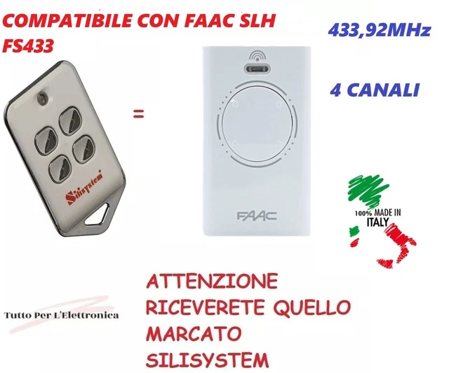 Telecomando FAAC XT4 433 SL - Trasmettitore Per Cancelli Automatici E Sbarre - Foto 12