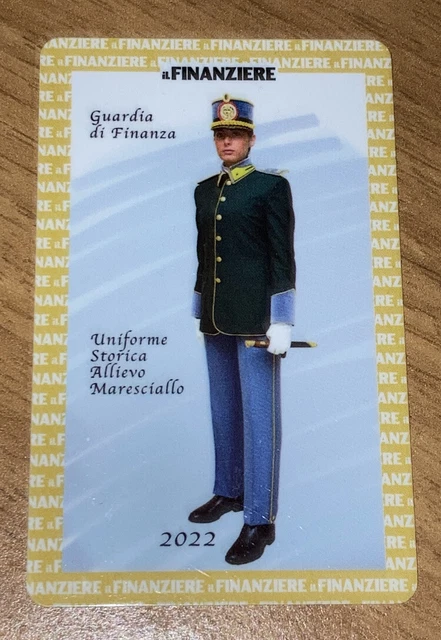 Calendario 2022 Guardia di finanza Finanziere Uniforme Maresciallo Allievo Raro