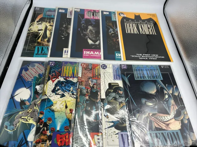 Batman Legends Of The Dark Knight 1989-91 DC Comics Lot Of 10 Vintage Free Ship