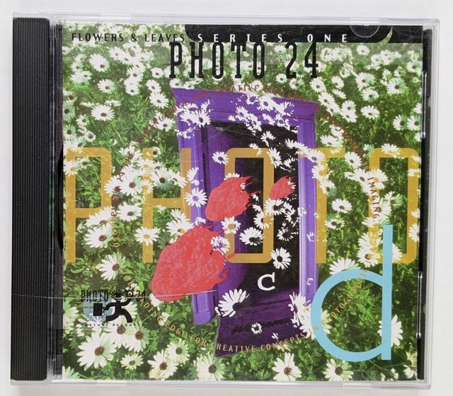 Foto 24 recursos de textura flores y hojas un CD fotos de stock libres de regalías
