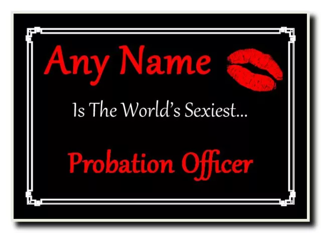 Probation Officer Personalised World's Sexiest Jumbo Magnet