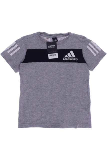 Adidas T-Shirt Jungen Oberteil Shirt Gr. EU 140 Baumwolle grau #j7seeef