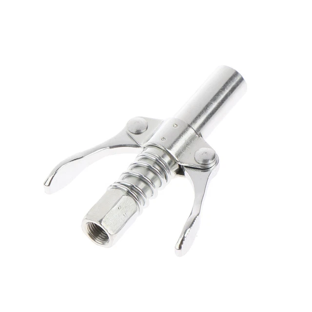 GREASE GUN COUPLER Quick Lock On Release Fitting Double Handle Design 1