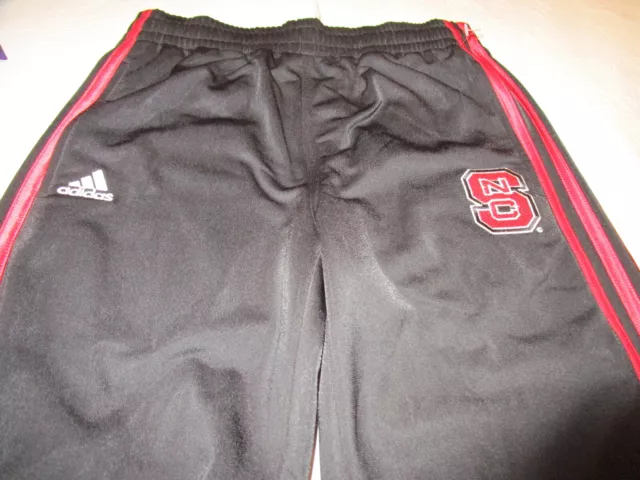 New Adidas Nc State North Carolina Womens Track Pants Black Small