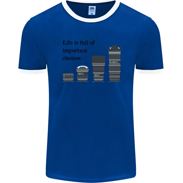 Photography Important Choices Photographer Mens Ringer T-Shirt FotL