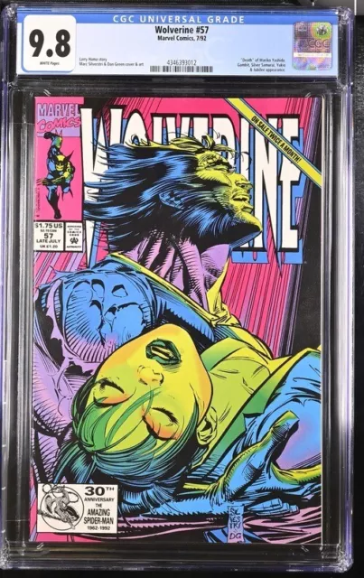 Wolverine #57 - CGC 9.8 - Key Issue 1992 Marvel Comics